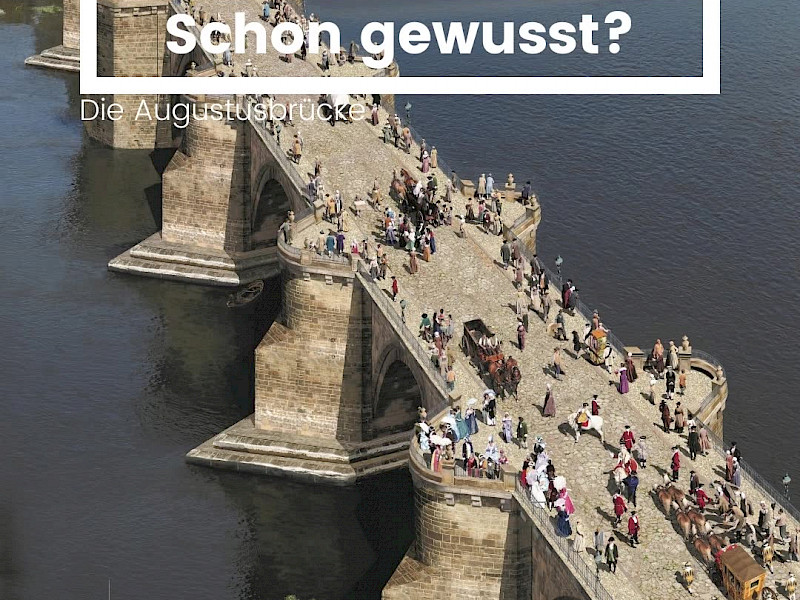 Was darf in einer barocken Darstellung von Dresden nicht fehlen Richtig die Augustusbrücke Nicht nur heute wird sie umgebau...